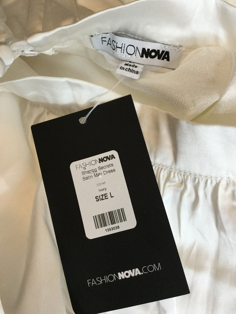 white satin dress