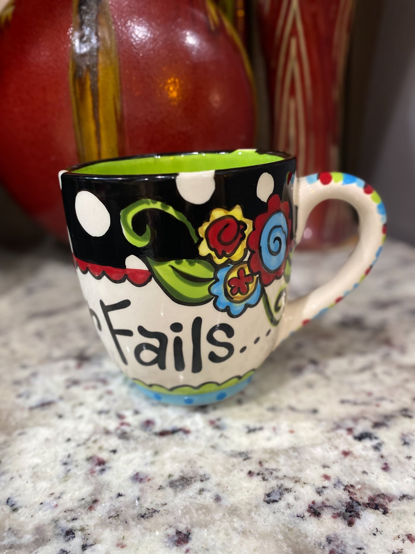 Love Never Fails coffee mug