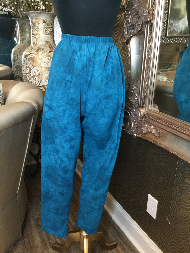 Vintage teal silver studded top pants