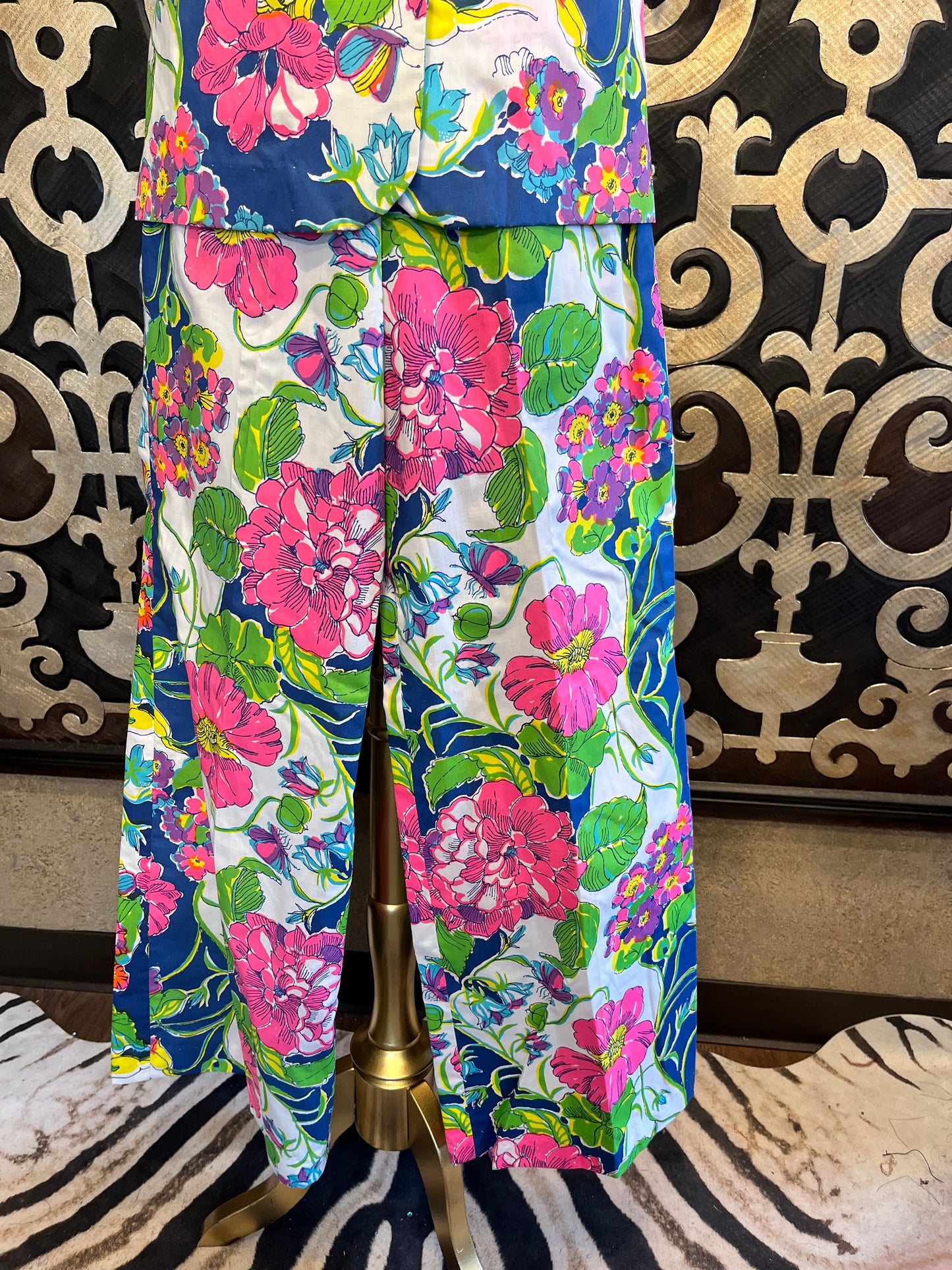 KeyWest Fabrics Vintage floral print top & pants