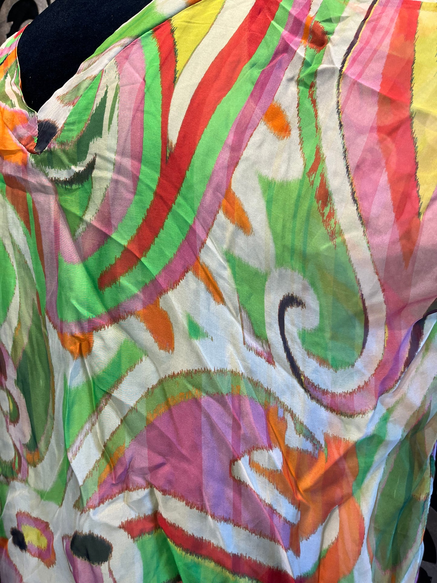 Gigi Moda Made in Italy silk swirl print top