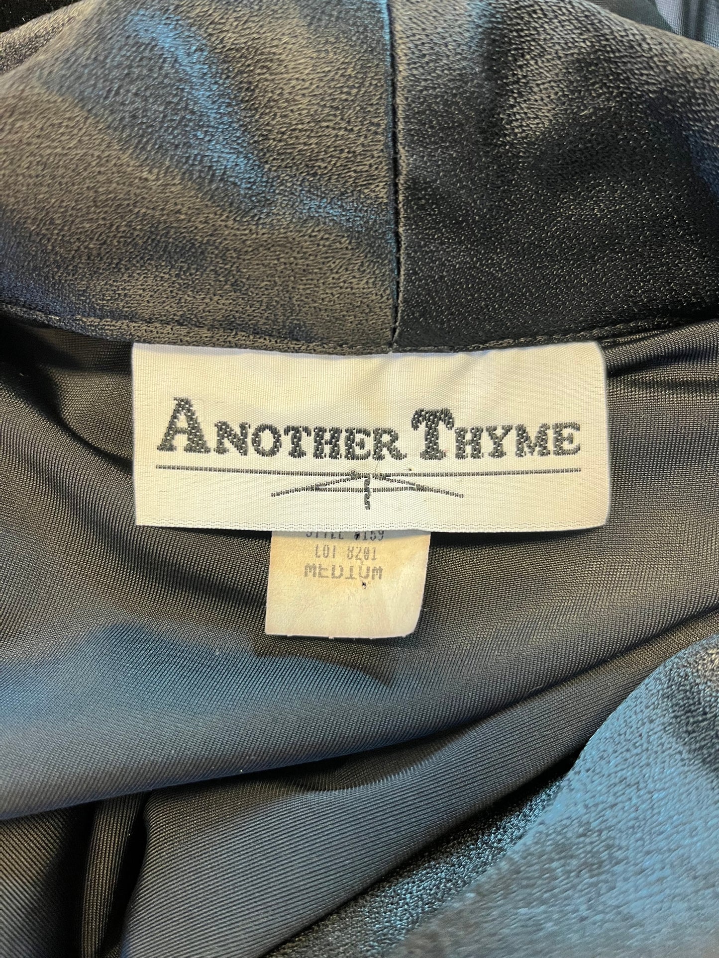 Another Thyme vintage black velvet jacket