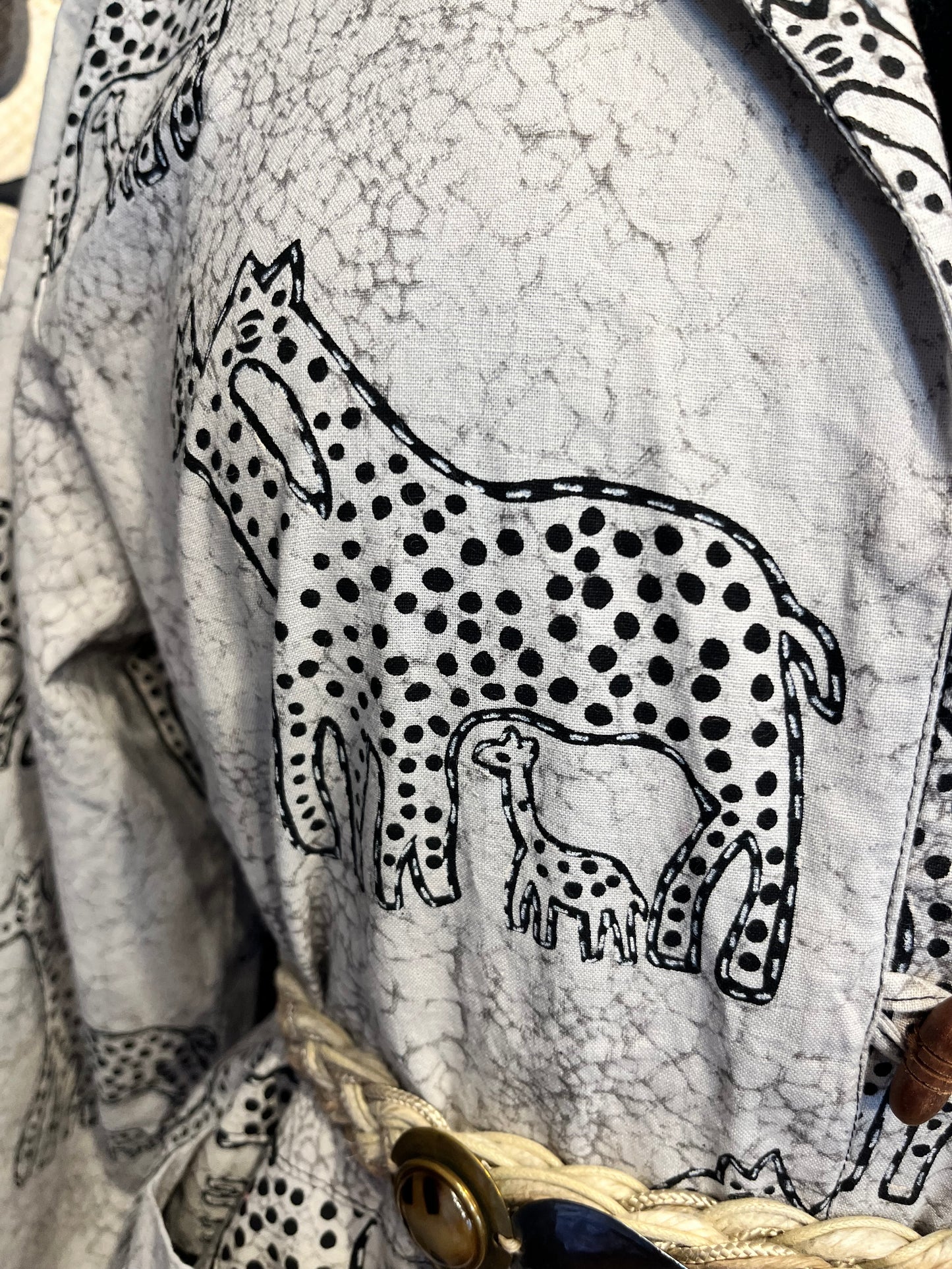 New Identity vintage giraffe print jacket