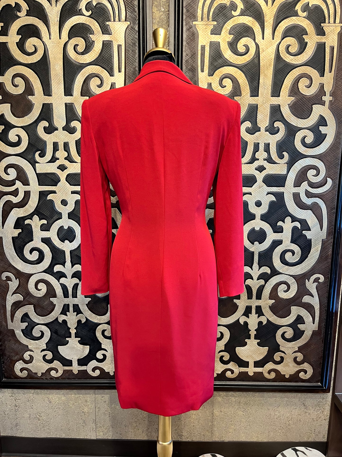 Jones of NY vintage cocktail wrap wine dress