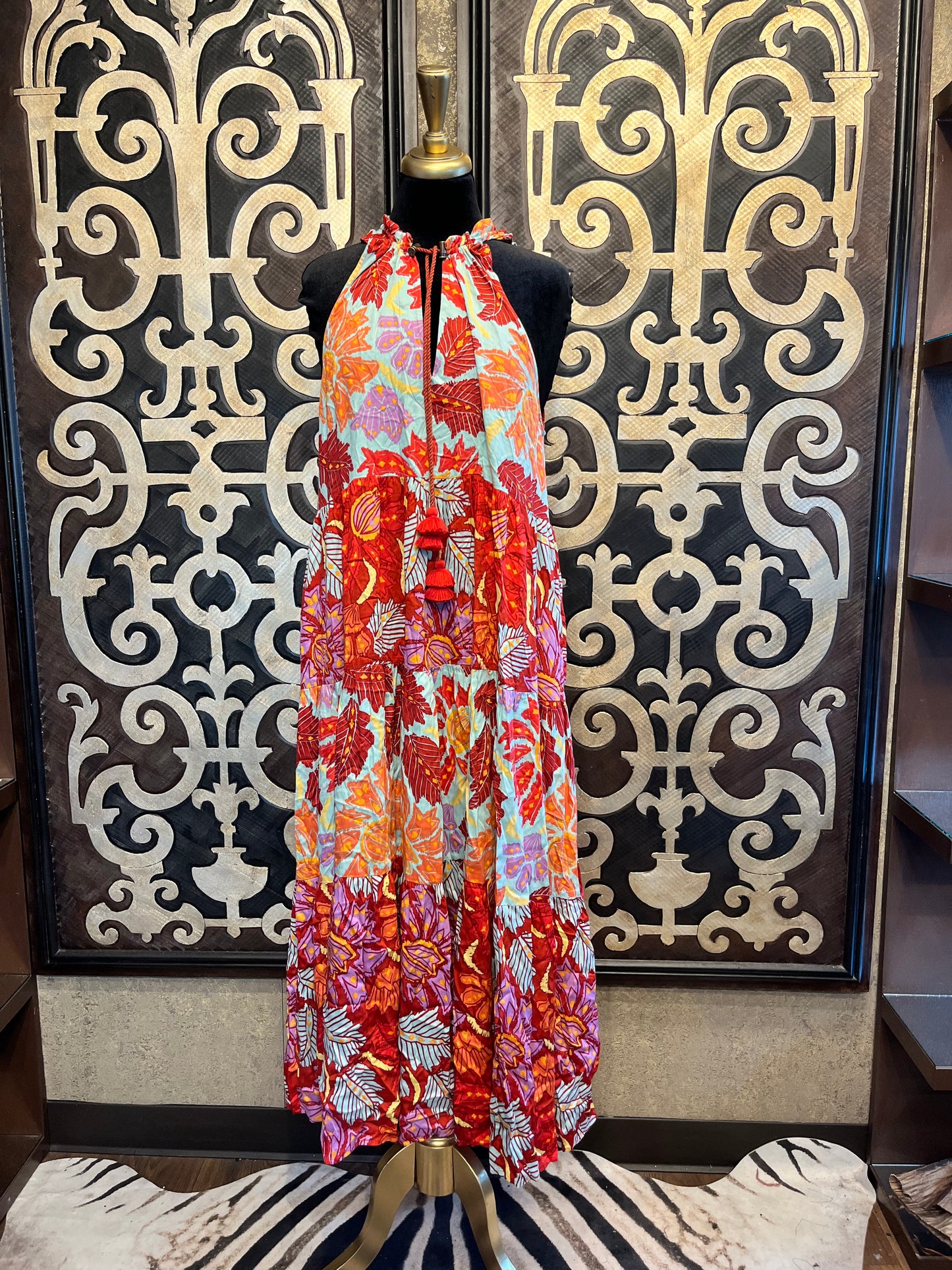 Anthropologie Omika floral print maxi dress