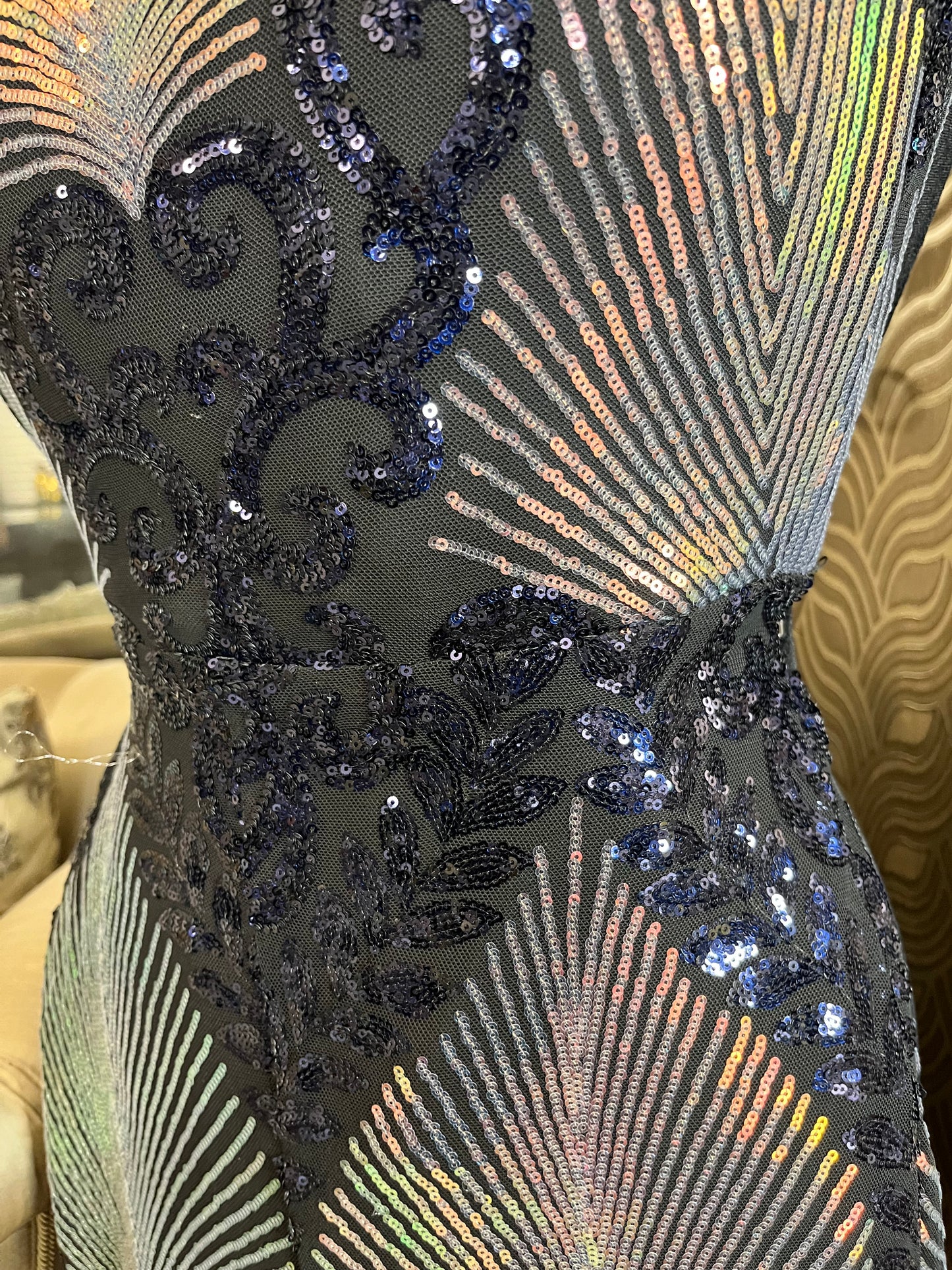 Dellore sequin halter jumpsuit