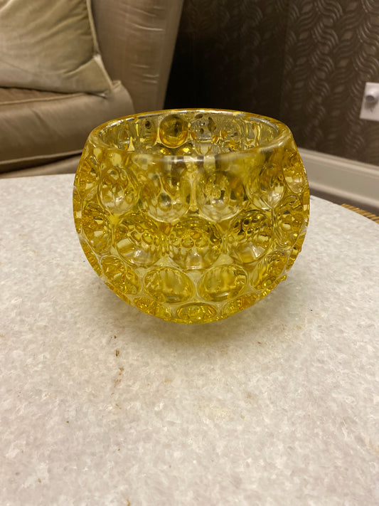 vintage bubble glass globe bowl