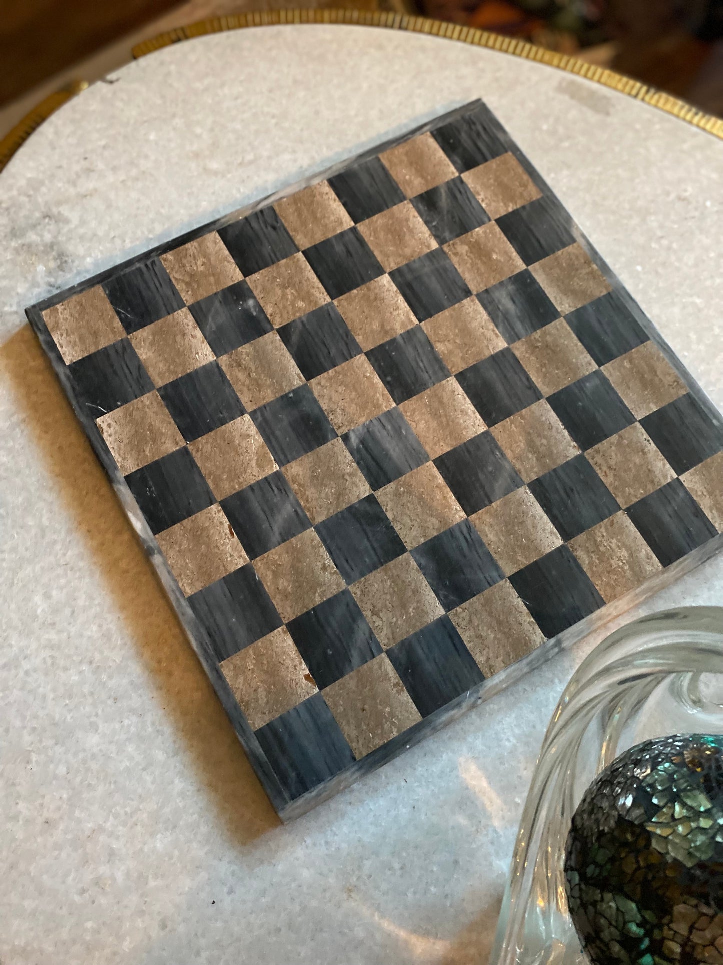 Vintage Marble chessboard