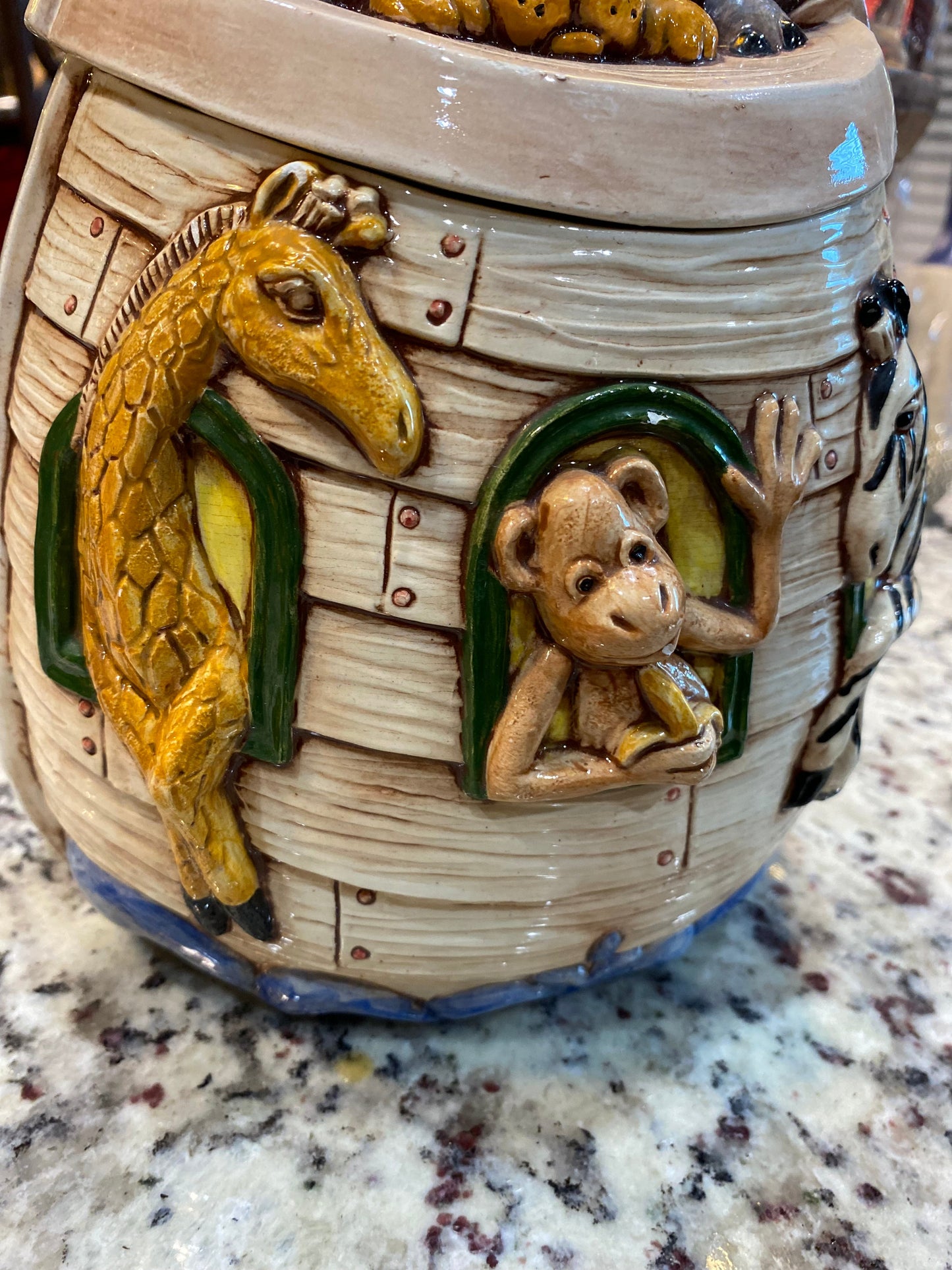 Noah's Ark Ceramic cookie jar