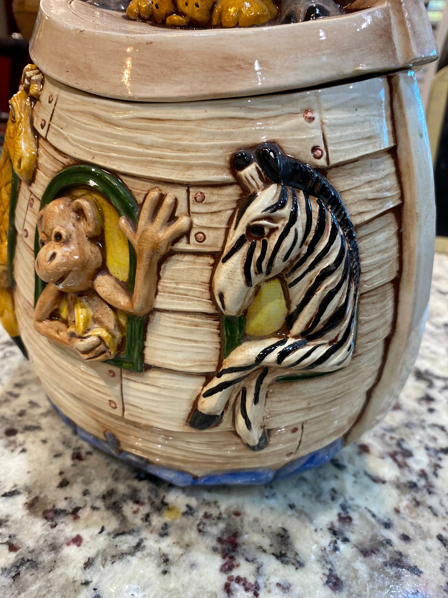 Noah's Ark Ceramic cookie jar