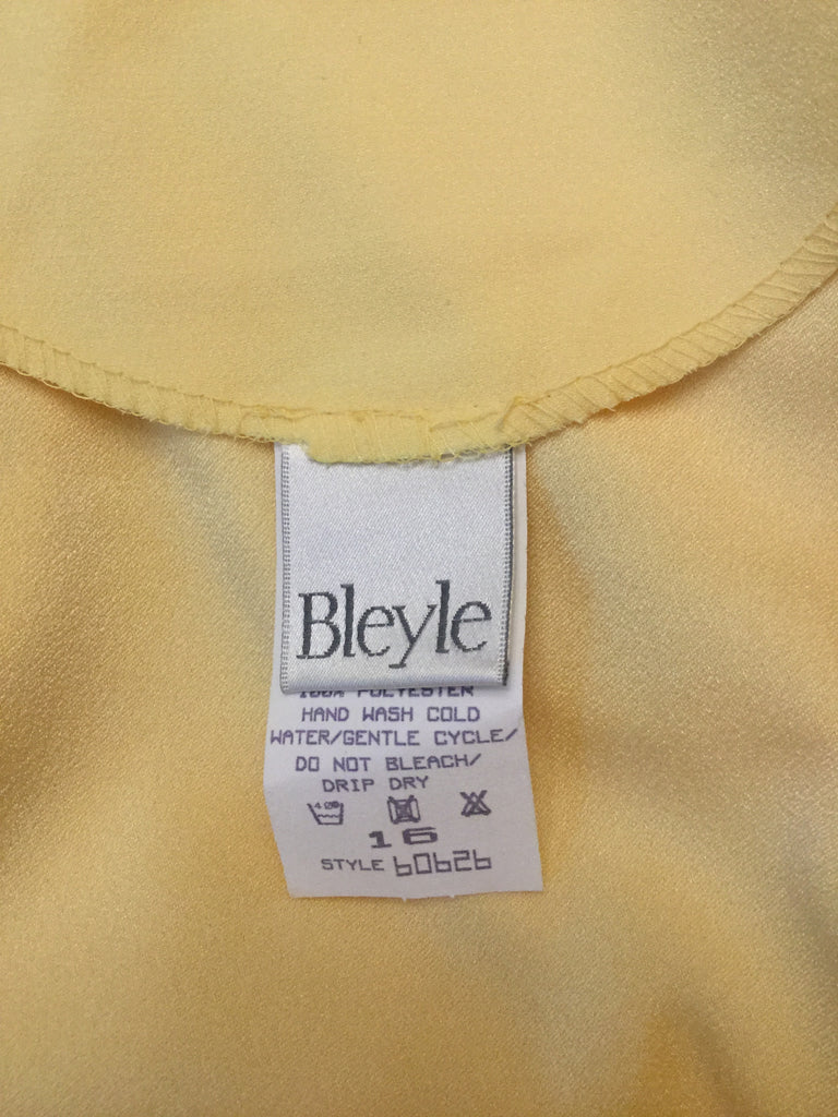 Vintage yellow button front top pants