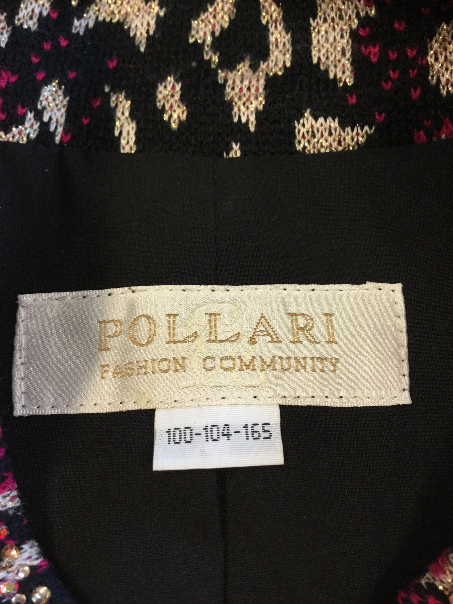 Pollari Fashion Comunity Long Sleeve Jacket Size L