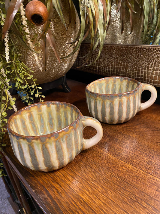 watermelon marble print ceramic stoneware coffee mugs