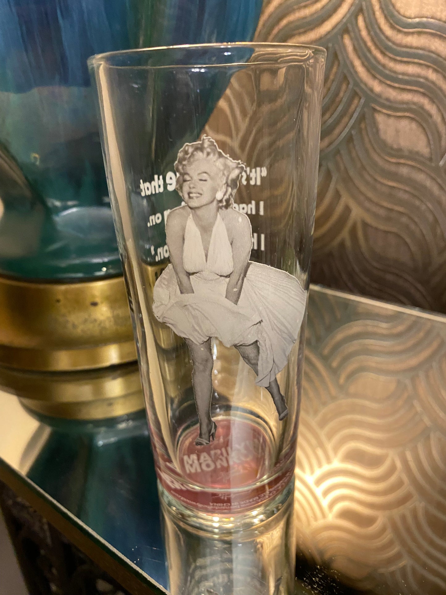 Benard of Hollywood Marilyn Monroe collectible glasses 16 OZ